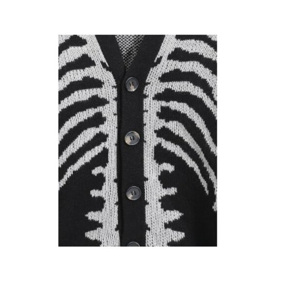 NEW Large TWENTY ONE PILOTS Cardigan -- Inspired Men's Cardigan Skeleton Sweater - Picture 7 of 8